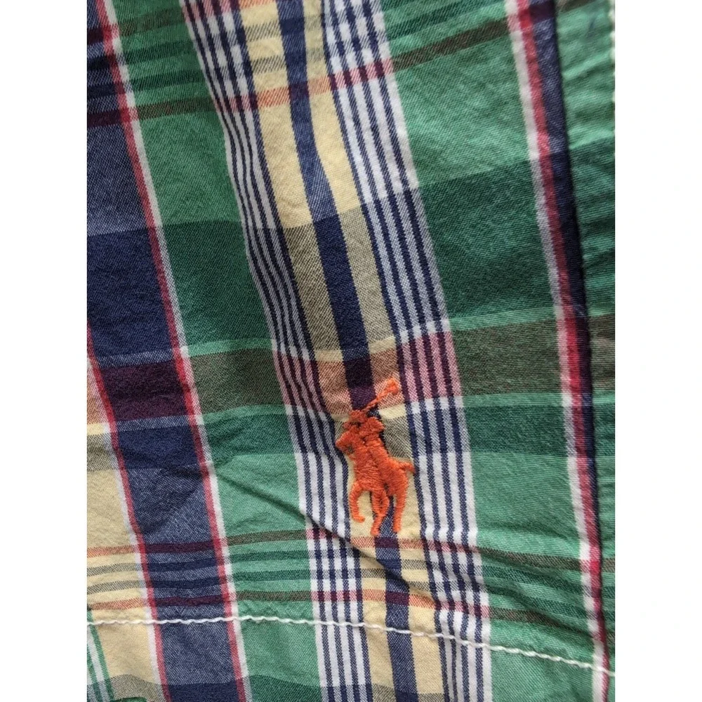 Polo‎ Ralph Lauren Men Plaid Swim Trunks in a Multi-Color Check Pattern 3XB BIG